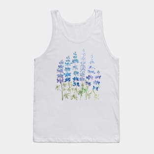 blue and purple lupin flowers Tank Top